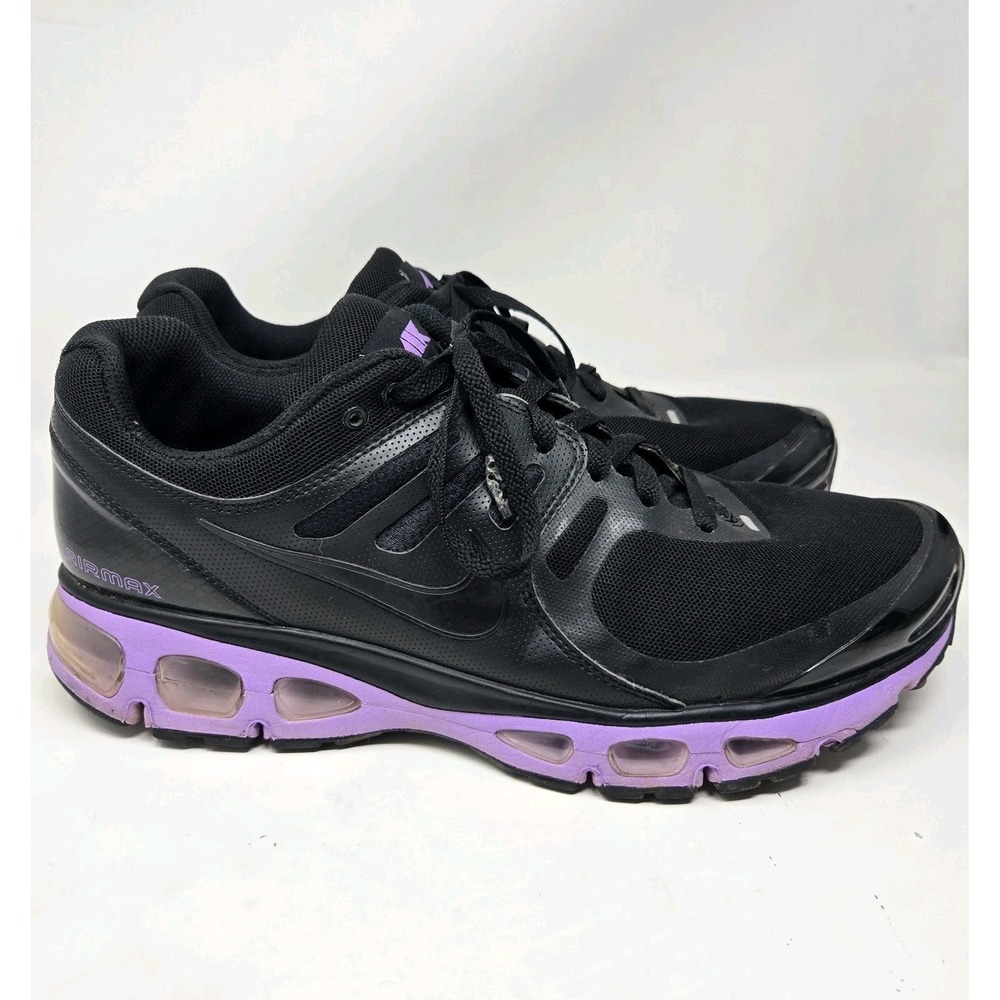 Nike Air Max 2010 Black Purple Running‎ Shoes 386405-009 Mens 11.5